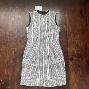L ’AGENCE Black and White Patterned Sleeveless Dress *fits Medium 8.